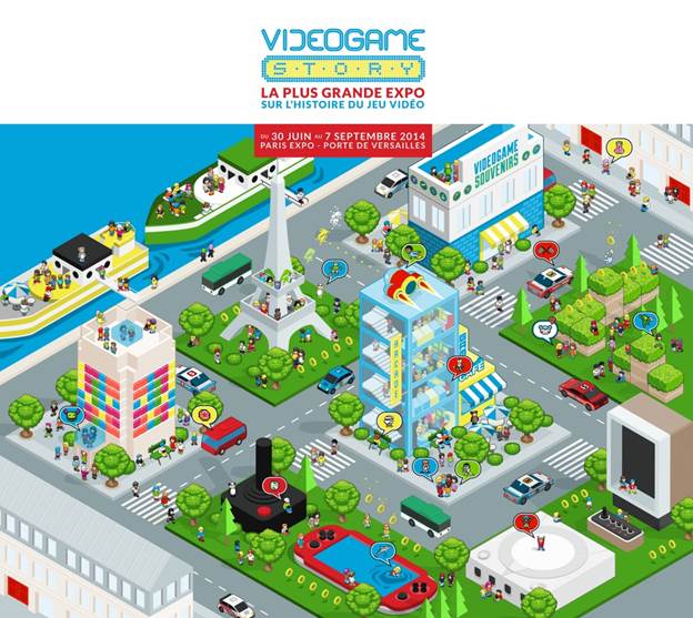 Illustration de l'article sur VIDEOGAME STORY s'installe tout l'été 2014 à Paris